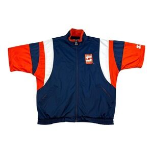 Vtg Syracuse University Warm Up Shooting Jacket Large Basketball Starter 90s